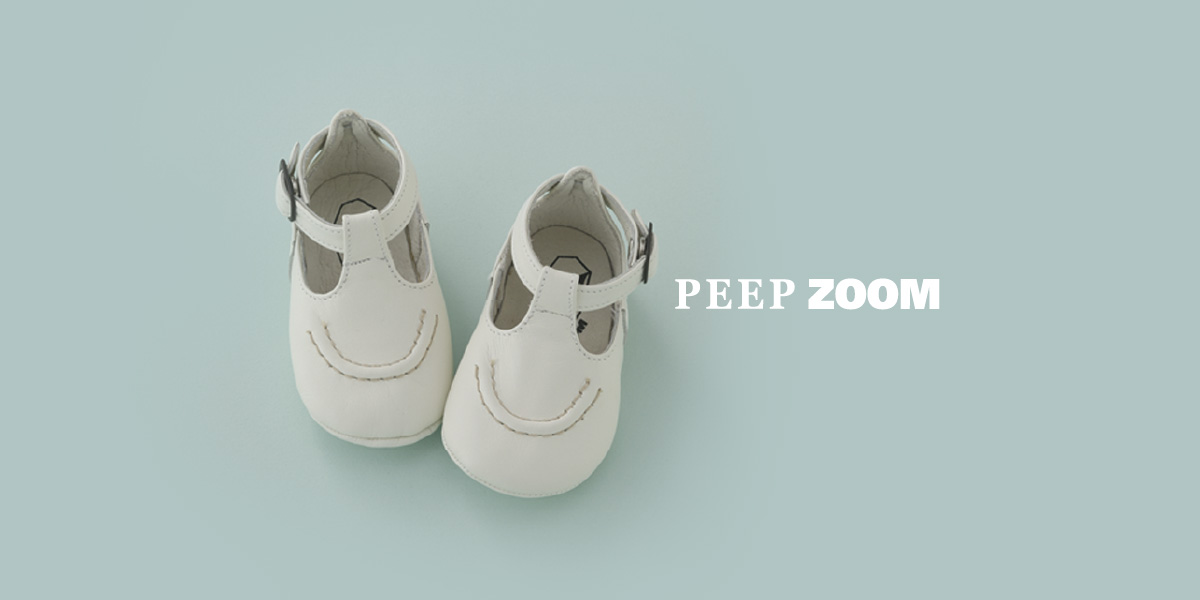 PEEP ZOOM  Baby T-Strap キャメル　14cm